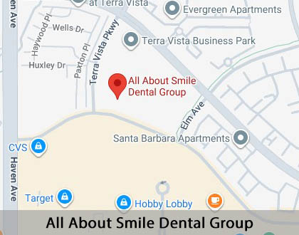 Map image for Options for Replacing Missing Teeth in Rancho Cucamonga, CA